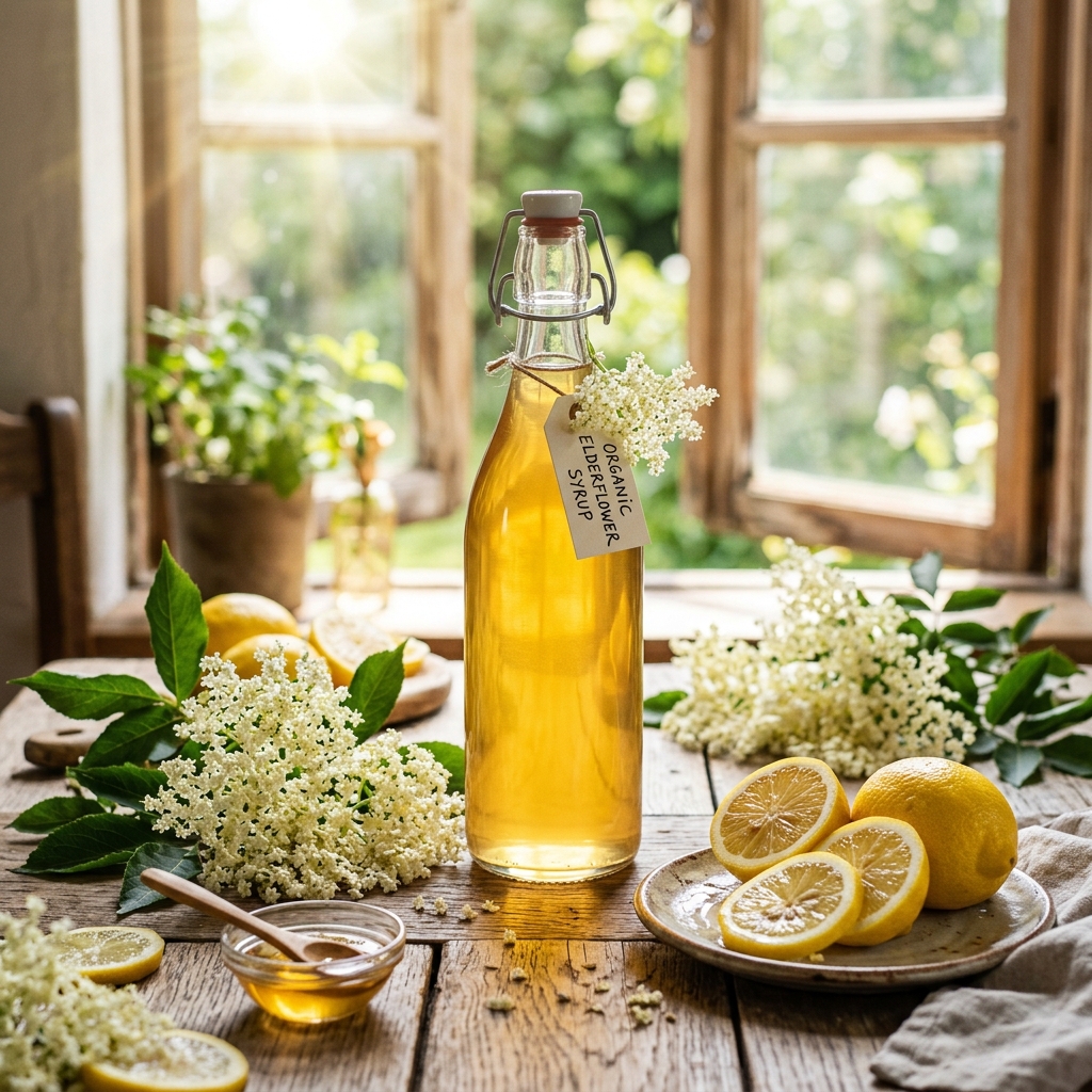 Cover: Holunderblütensirup selbst machen: Der Sommer in Flaschen!
