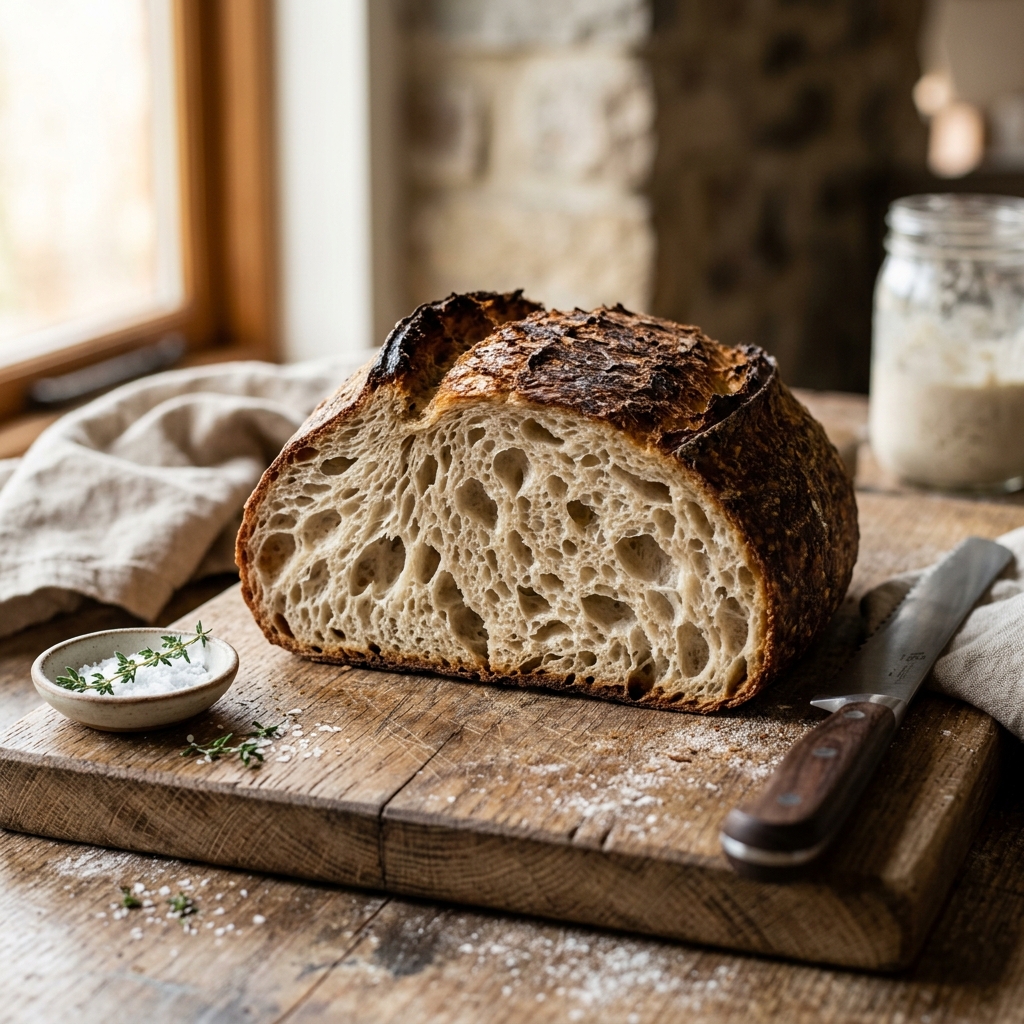 Cover: Die Symbiose des Sauerteigs: Wie wilde Mikroben und Mehlchemie das perfekte Brot schaffen